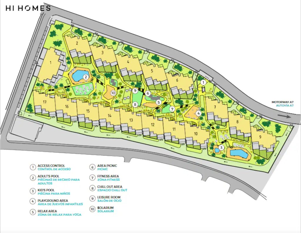 Malaga Site Map